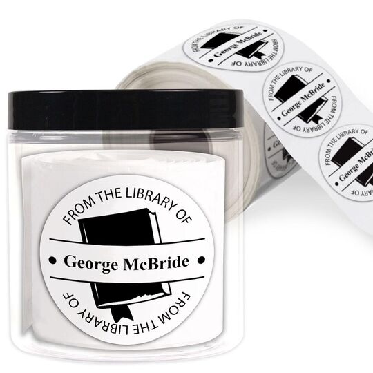 From the Library Round Stickers